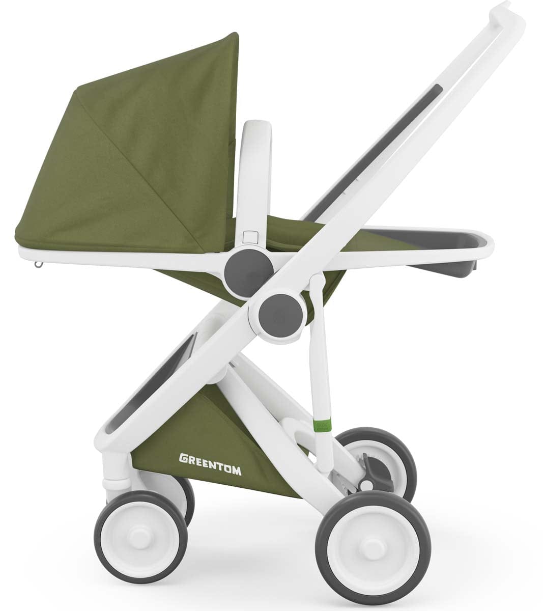 Greentom Reversible Stroller - White/Olive - 8.71932E+12