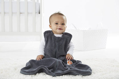 Gunamuna Plush Fleece Sleep Bag, Medium - Charcoal