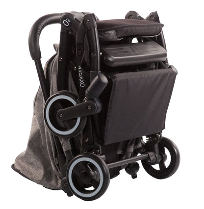 guzzie+Guss Oxygen Compact Stroller - Salt & Pepper - GG030SP