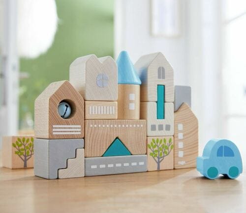 HABA Bad Rodach 18 Piece Wooden Building Blocks - 305531