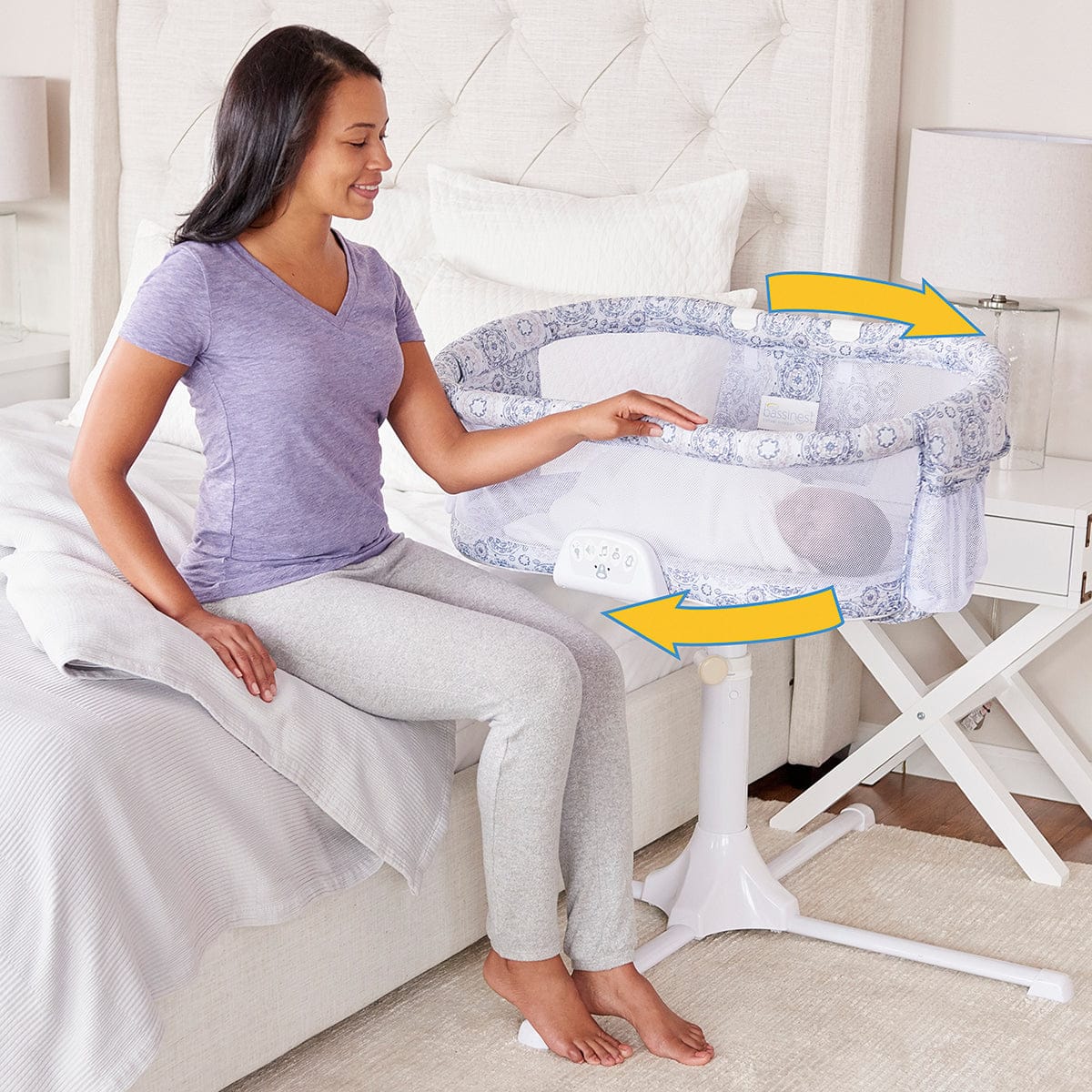 HALO Bassinest Swivel Sleeper Luxe - Medallion - 3851-HALO