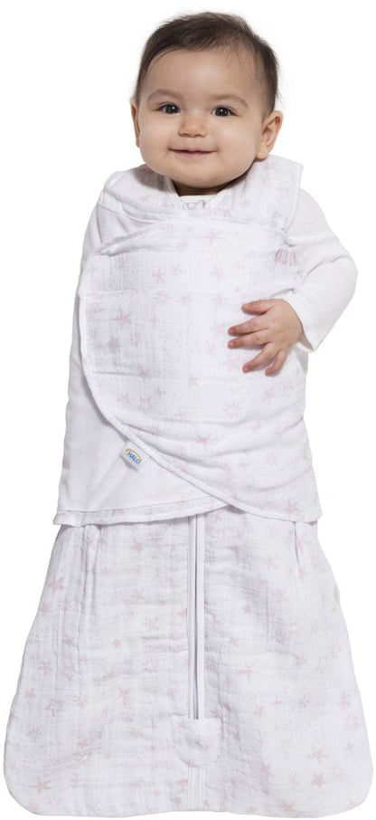 Halo SleepSack Quilted Muslin Swaddle - Constellation Pink (Small) - 4065-HALO