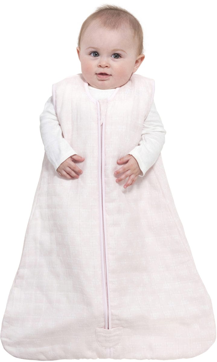 Halo SleepSack Quilted Muslin Wearable Blanket - Pyramid Pink (Medium) - 4071-HALO
