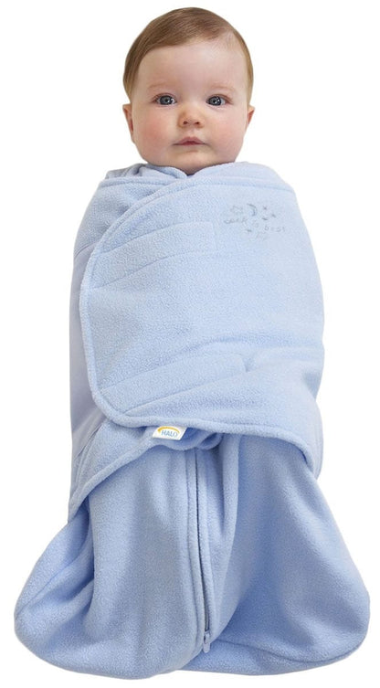 HALO SleepSack Swaddle, Micro-Fleece, Baby Blue, Newborn - 292-HALO