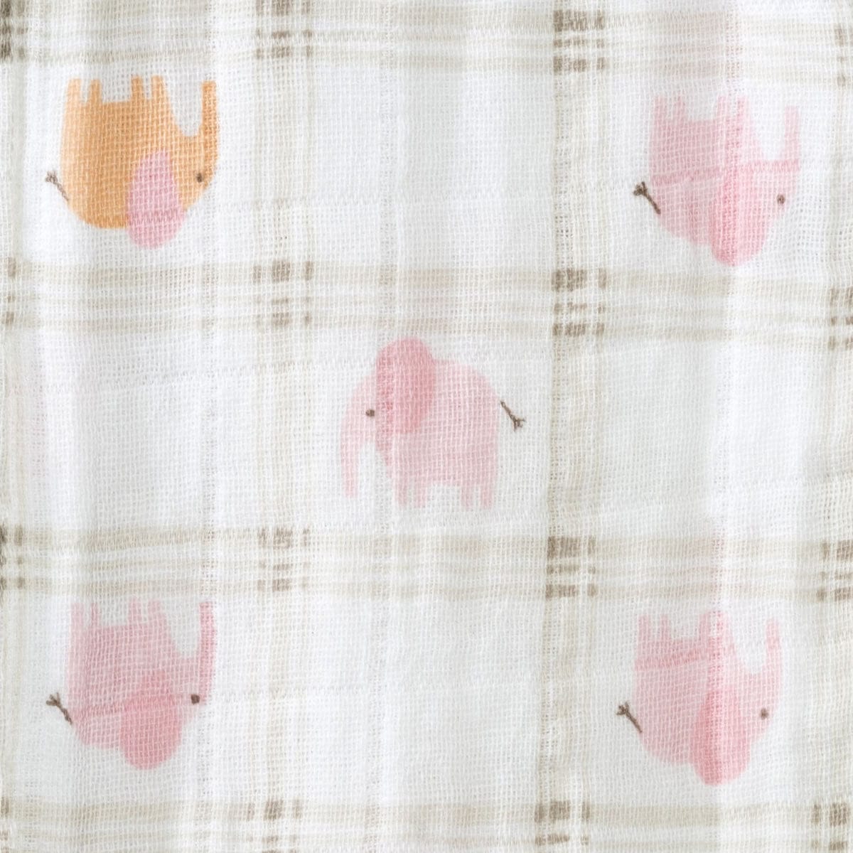 HALO SleepSack Swaddle, Muslin, Elephant Plaid, Newborn - 3535-HALO