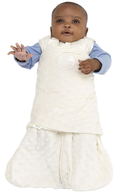 HALO SleepSack Swaddle, Velboa, Cream Plush Dots, Newborn - 1305-HALO