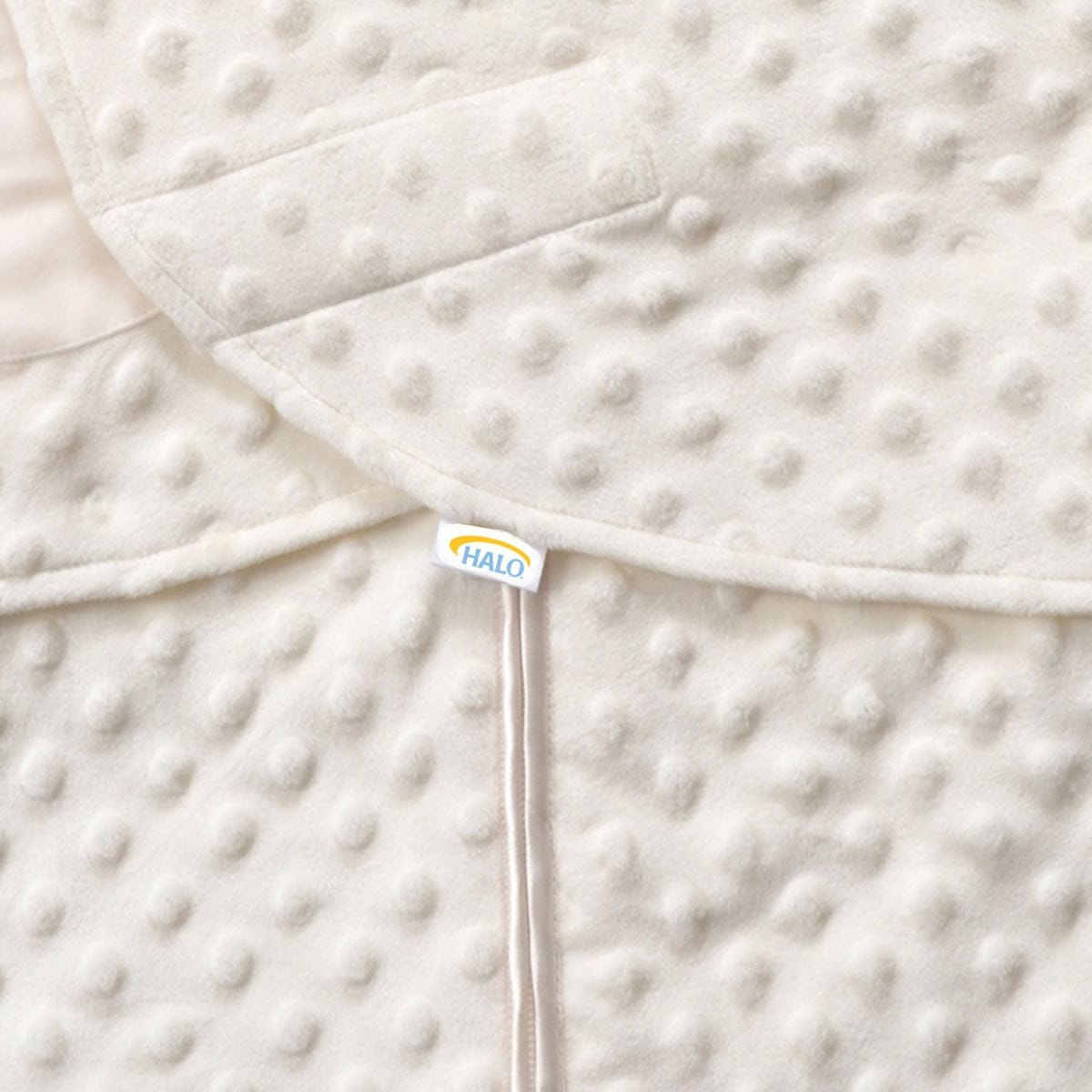 HALO SleepSack Swaddle, Velboa, Cream Plush Dots, Newborn - 1305-HALO