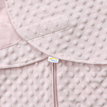 HALO SleepSack Swaddle, Velboa, Pink Plush Dots, Newborn - 1301-HALO