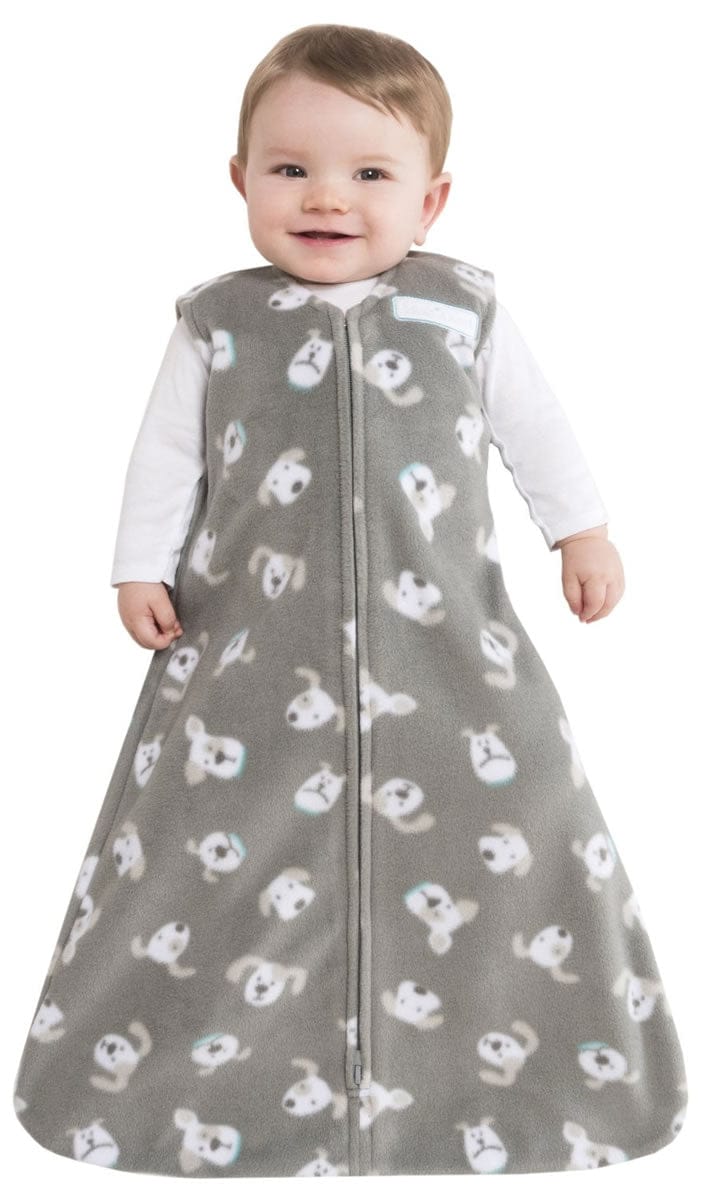 HALO SleepSack Wearable Blanket, Micro-Fleece, Gray Pooch, Small - 10274-HALO