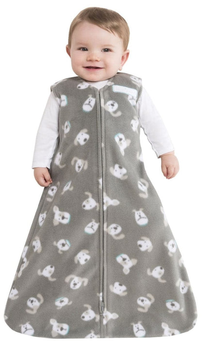 HALO SleepSack Wearable Blanket, Micro-Fleece, Gray Pooch, Small - 10274-HALO