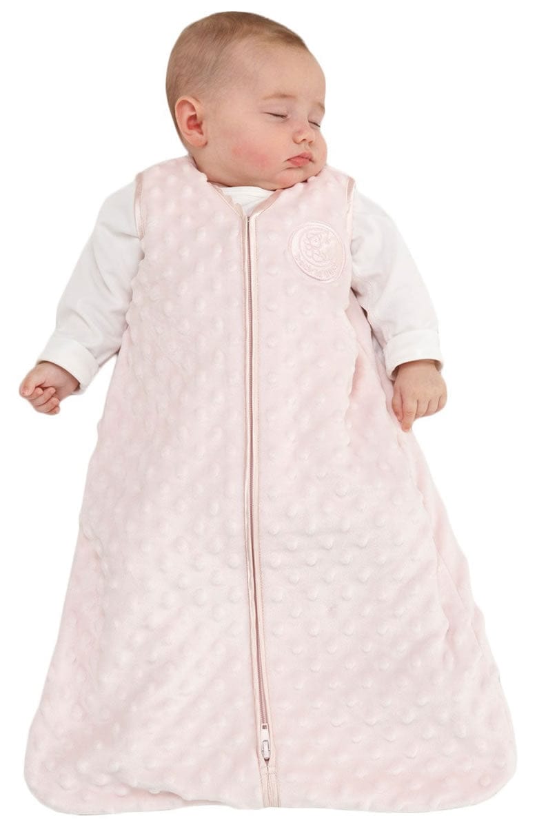 HALO SleepSack Wearable Blanket, Micro-Fleece, Pink Plush Dots, Large - 2877-HALO