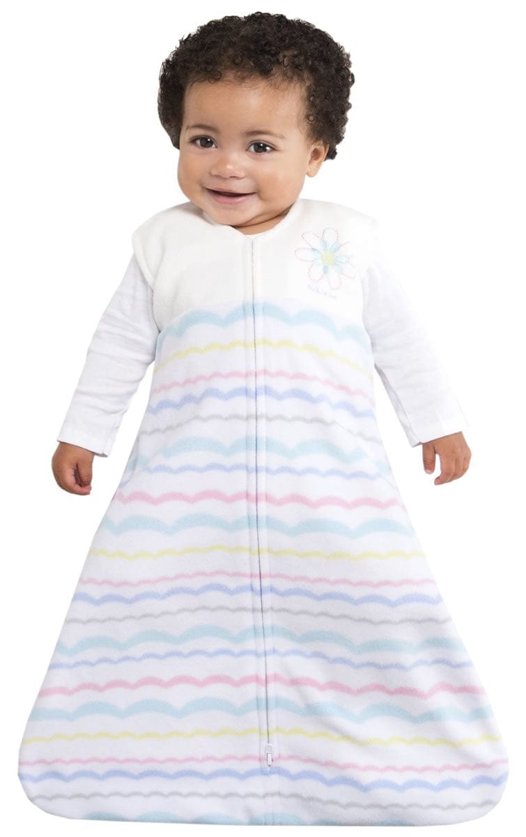 HALO SleepSack Wearable Blanket, Micro-Fleece, Ribbon Pom Poms, Large - 10333-HALO