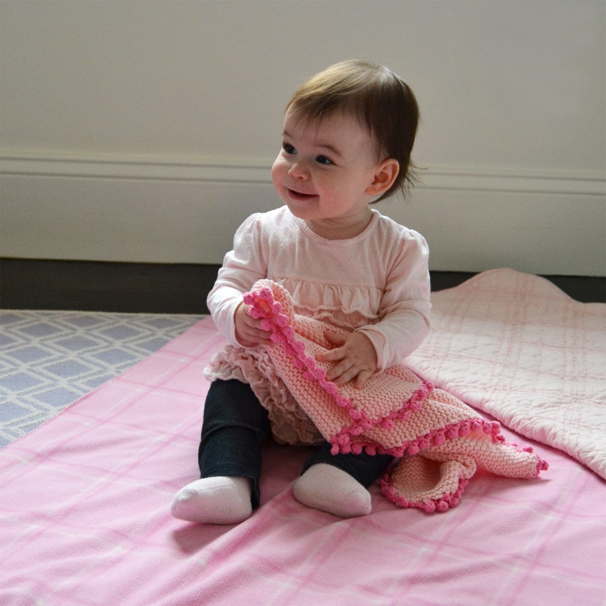 Hello Spud Comfort Blanket - Pink