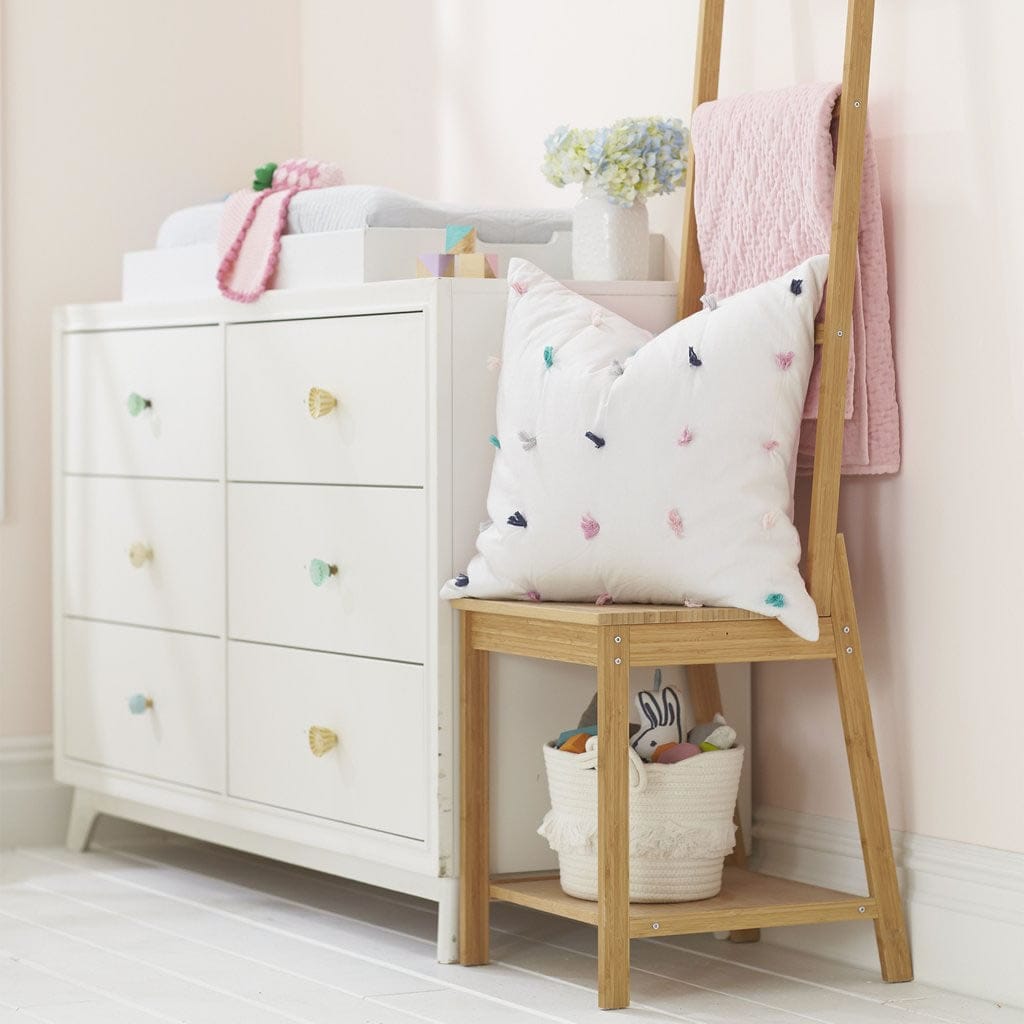 Hello Spud Decorative Pillow with Stuffer - Pom-Pom Multi-Color - HS-DPSF-000081