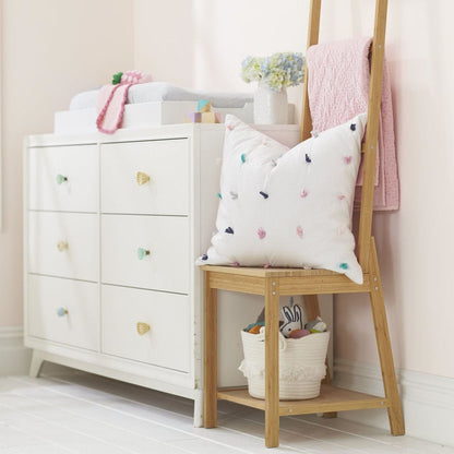 Hello Spud Decorative Pillow with Stuffer - Pom-Pom Multi-Color - HS-DPSF-000081