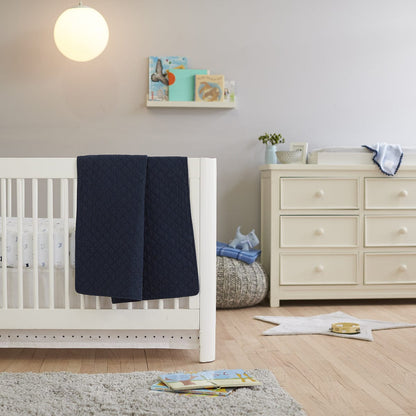 Hello Spud Organic Cotton Fitted Crib Sheet - Boy Scottie Dogs - HS-FCST-000016