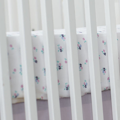 Hello Spud Organic Cotton Fitted Crib Sheet - Paris Floral - HS-FCST-000014