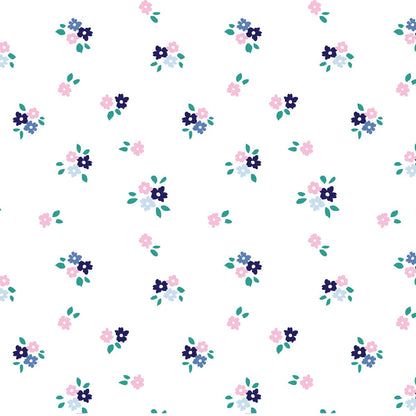 Hello Spud Organic Cotton Fitted Crib Sheet - Paris Floral - HS-FCST-000014