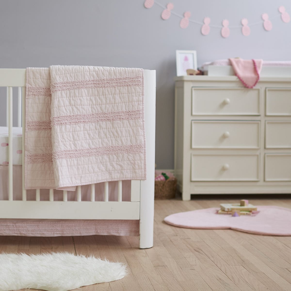 Hello Spud Quilt - Petite Ruffle Pink - HS-BLKT-000043