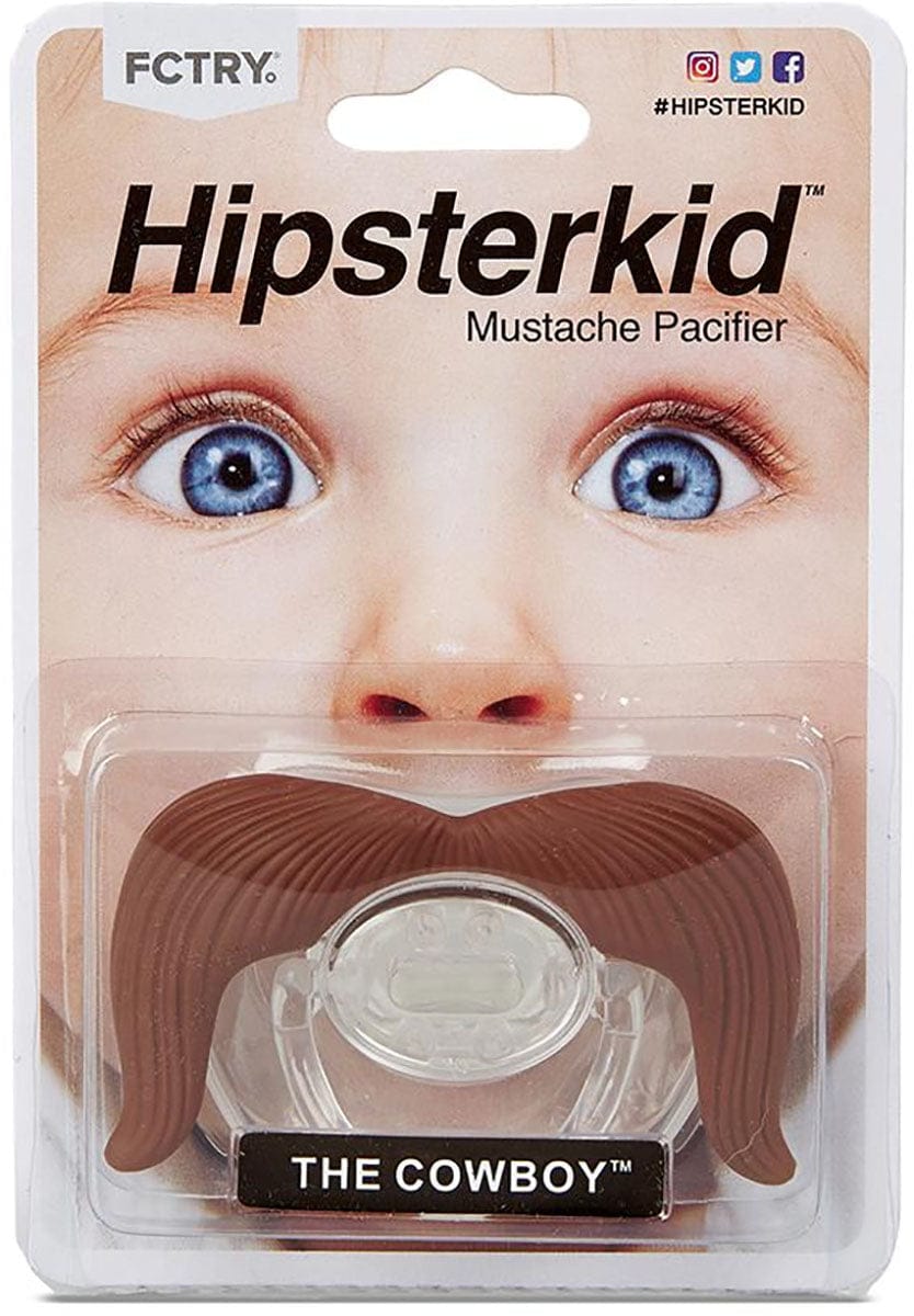 Hipsterkid The Cowboy Mustache Pacifier - PCSTA02