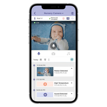 Hubble Connected Nursery Pal Link Premium Smart Baby Monitor - HCSNPLP