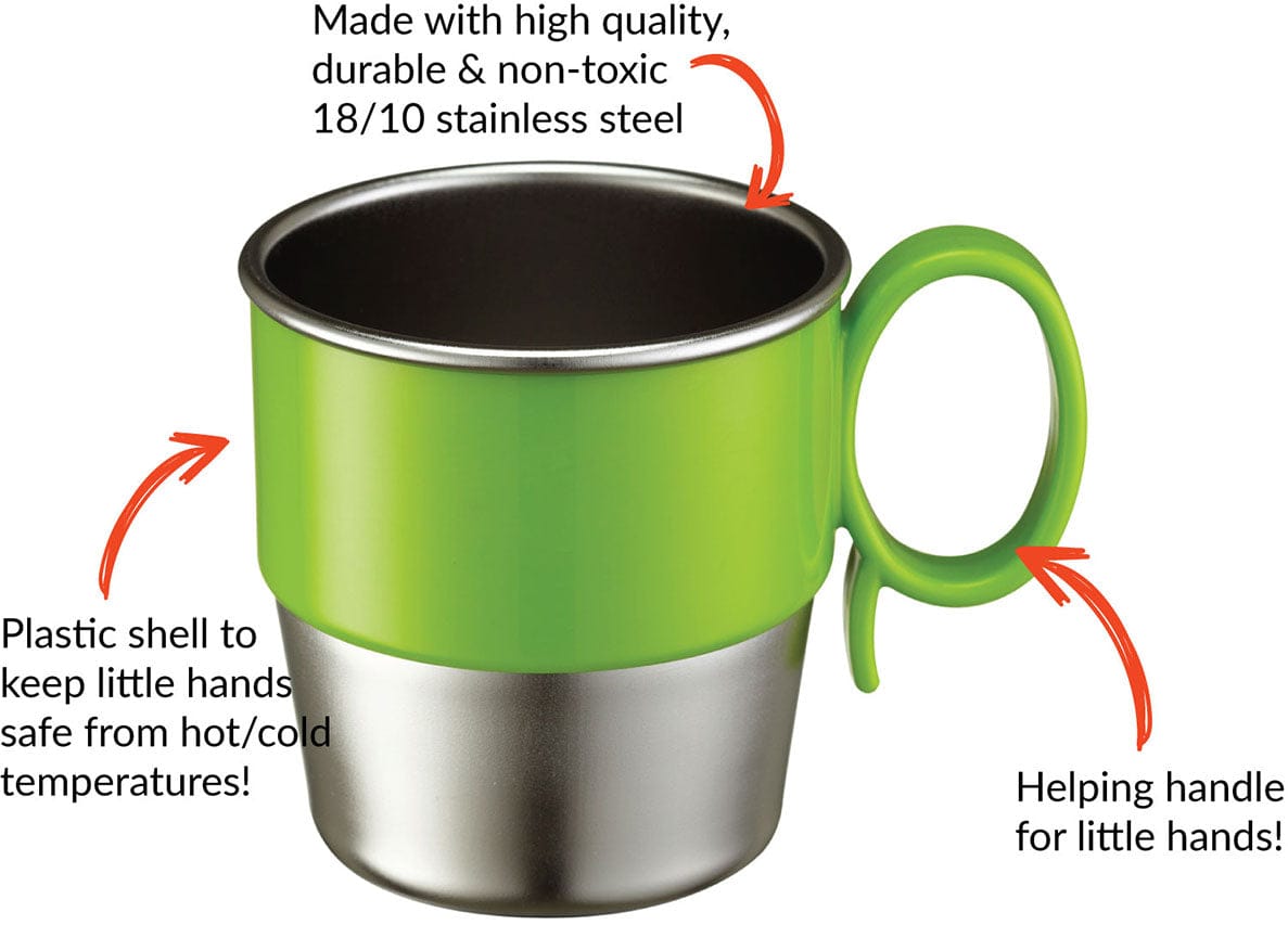 Innobaby Din Din Stainless Cup - Green - DS-CUP03