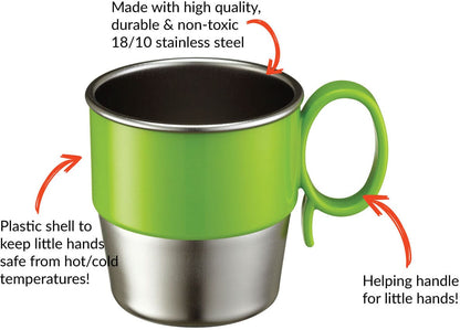 Innobaby Din Din Stainless Cup - Green - DS-CUP03