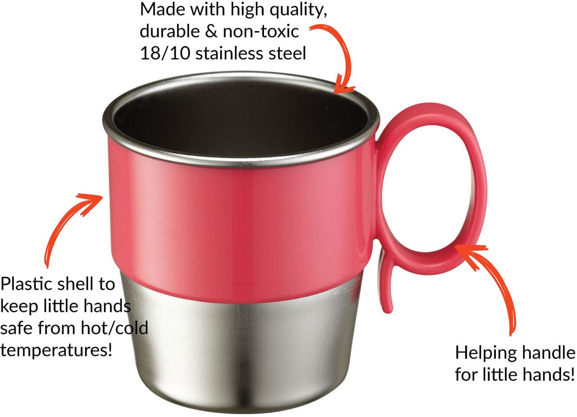 Innobaby Din Din Stainless Cup - Pink - DS-CUP02