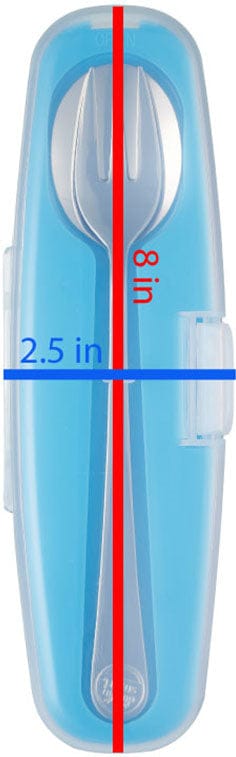 Innobaby Din Din Stainless Spoon & Fork Set - Blue - DS-SSF01