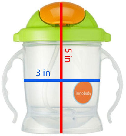 Innobaby Sippin' Smart EZ Flow Straw Stainless Sippy - Green - SIP-102SC