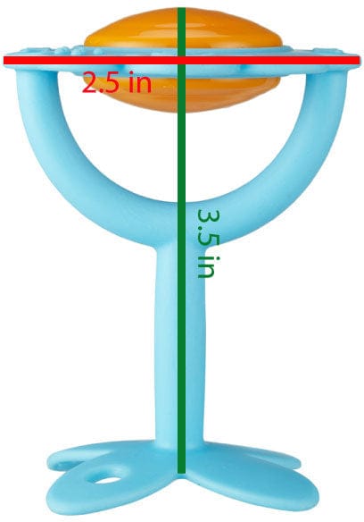 Innobaby Teethin' Smart EZ Grip Teether Rattle, Flower - Green - TE-401