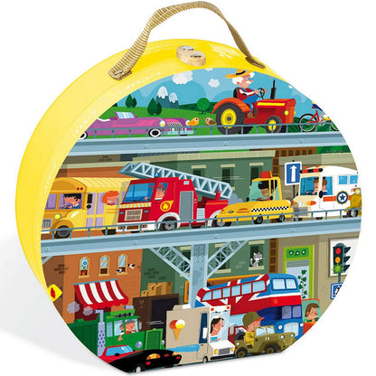 Janod Vehicles Puzzle 100 Pcs - J02877