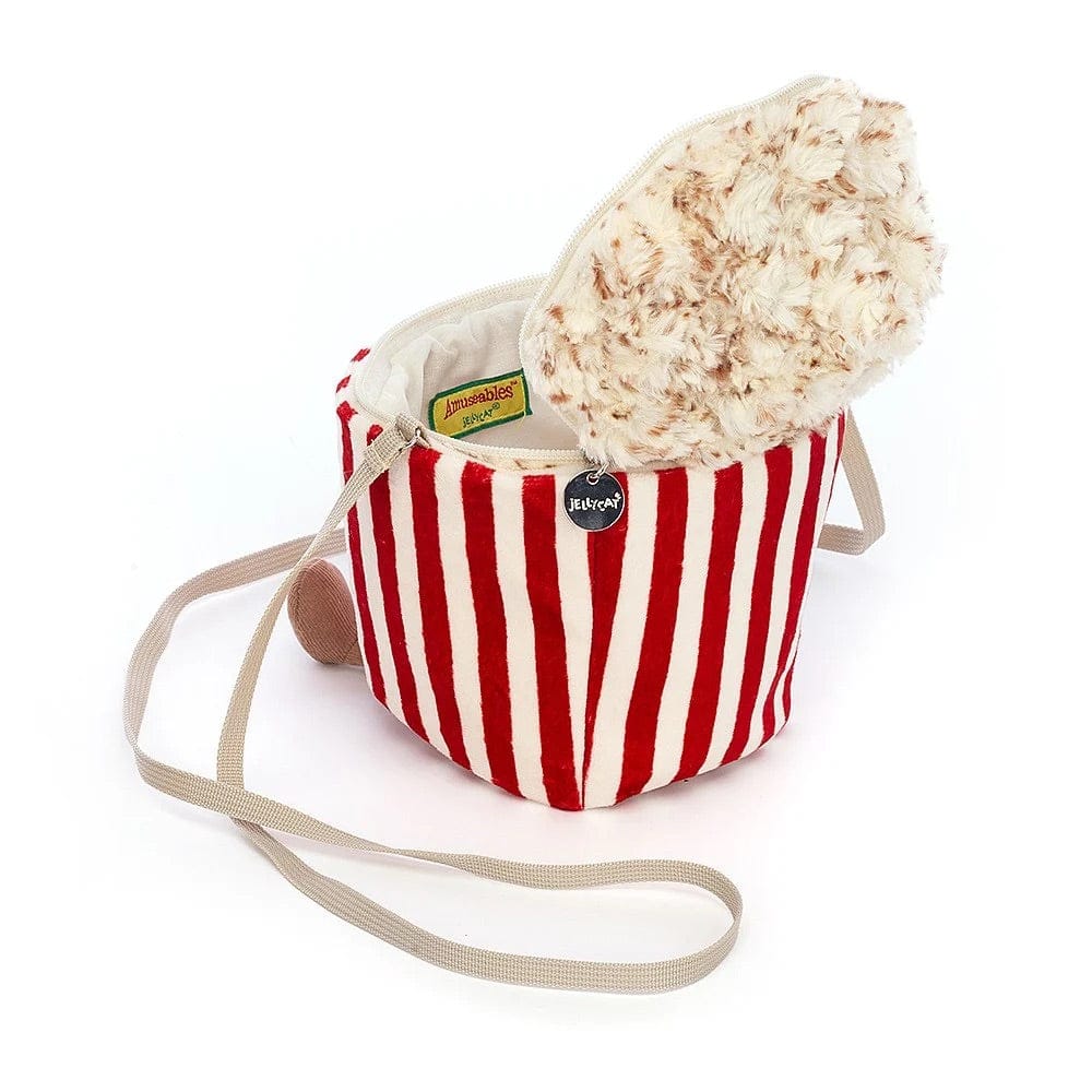Jellycat Amuseable Popcorn Bag, 7" - A4BPOP