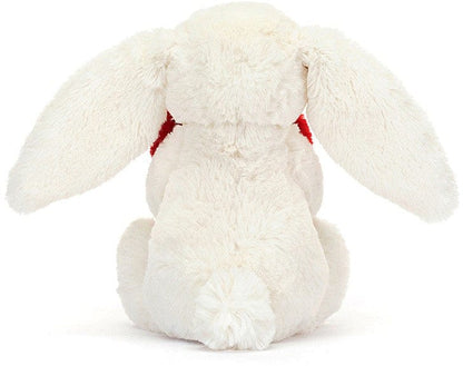 Jellycat Bashful Red Love Heart Bunny Small, 7"