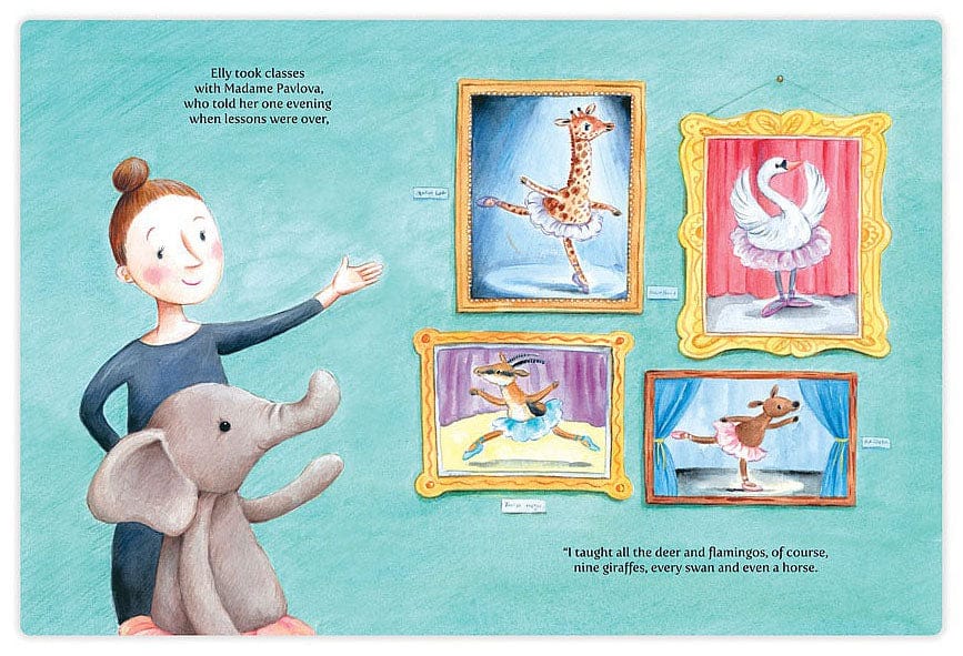 Jellycat Elly Ballerina Book - BK4EB