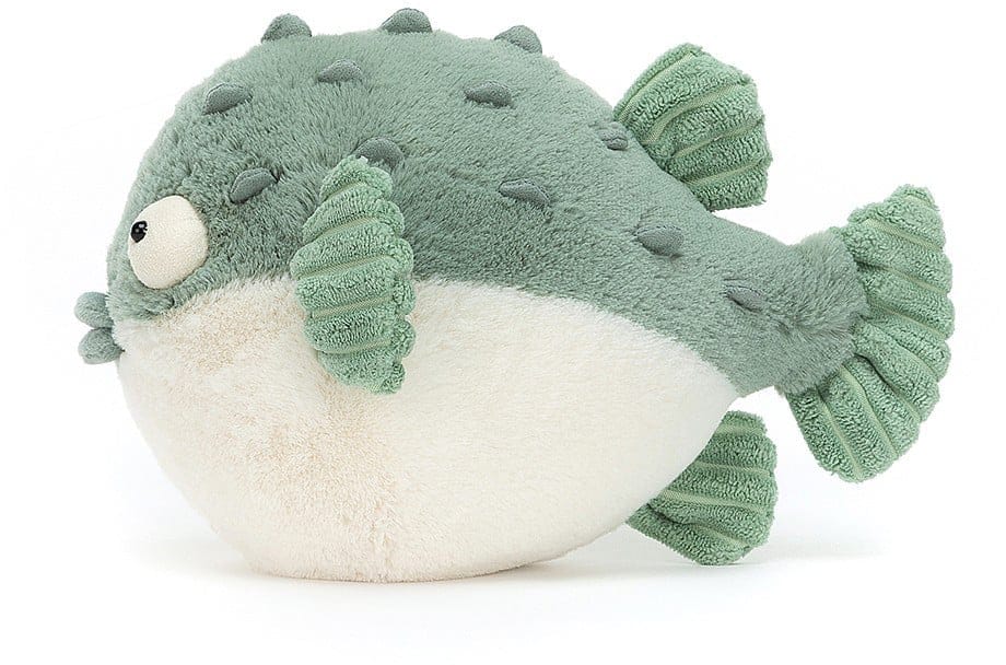 Jellycat Pacey Pufferfish, 9" - PAC3PUF