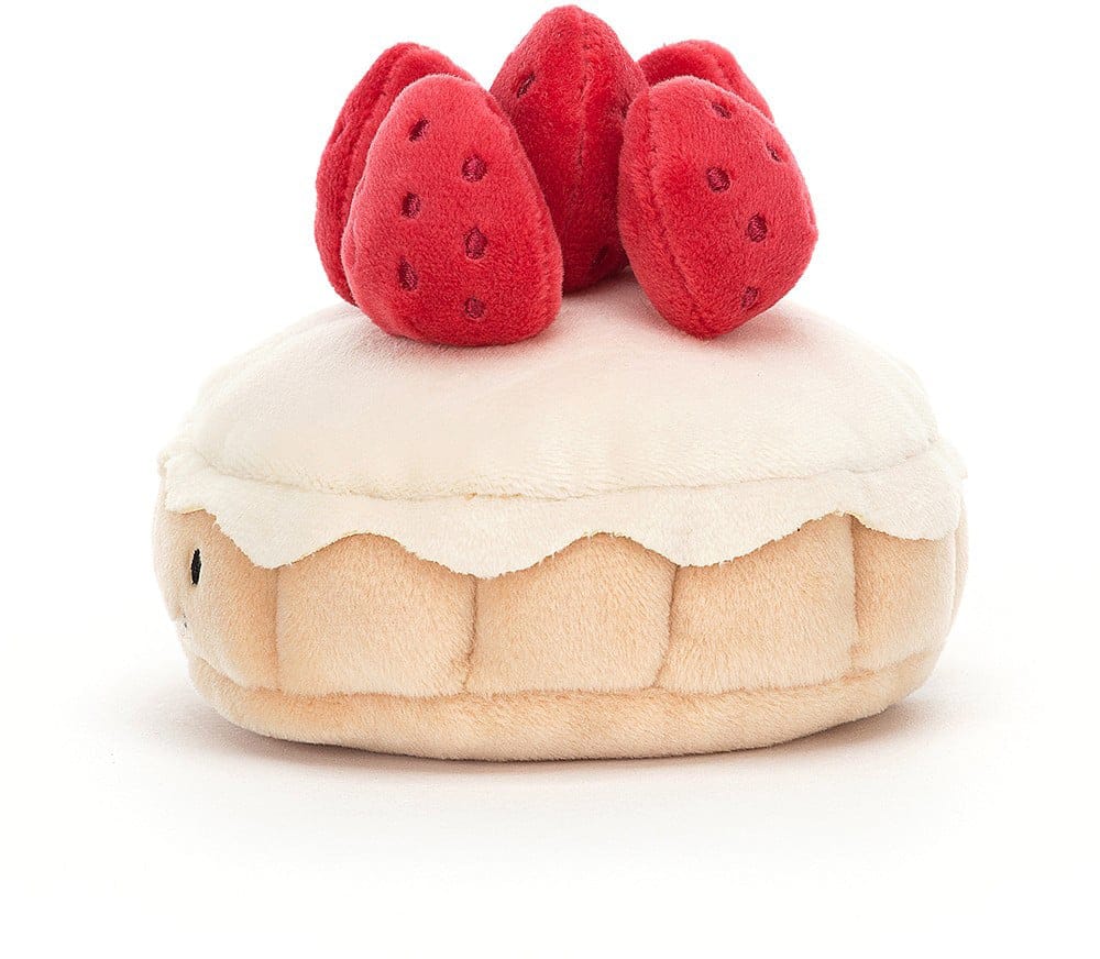 Jellycat Pretty Patisserie Tarte Aux Fraises, 4" - PRET3TAF