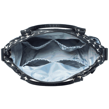 JJ Cole Caprice Diaper Bag - Silver Drop - MCSD