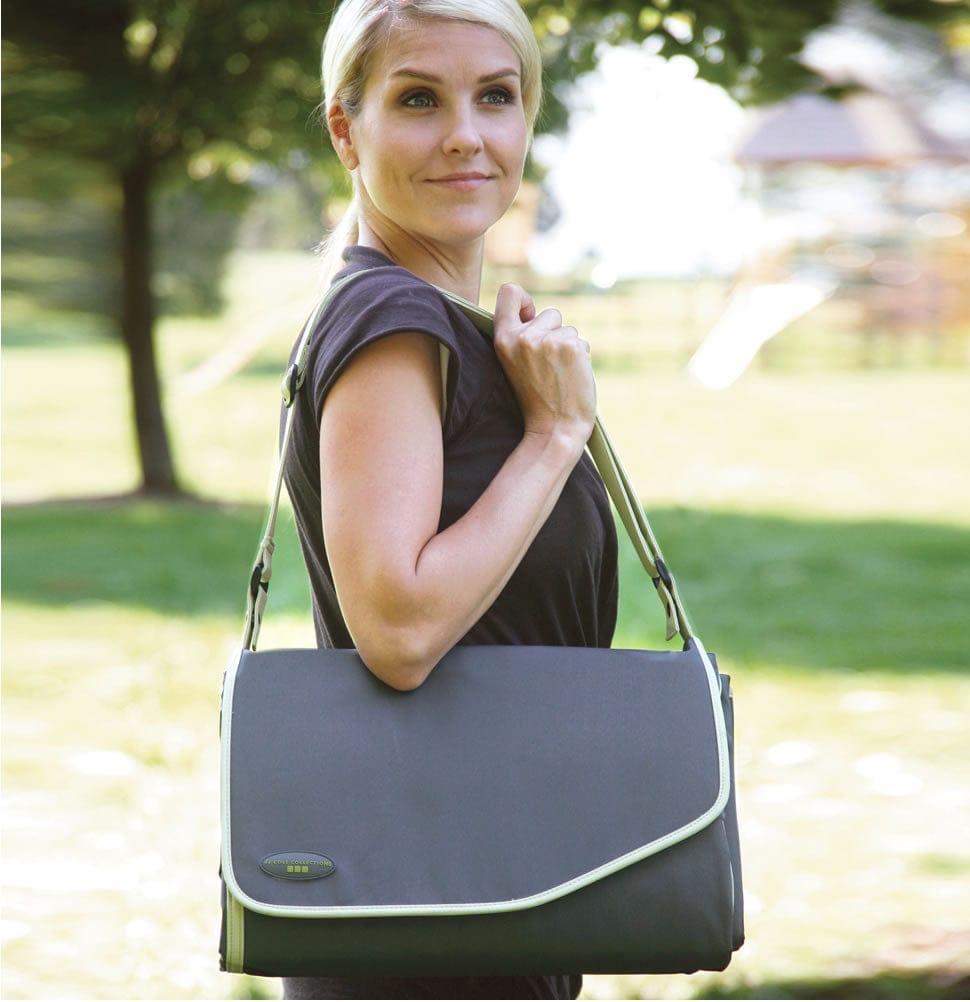 JJ Cole Outdoor Blanket in Grey Links -D - JEMGL