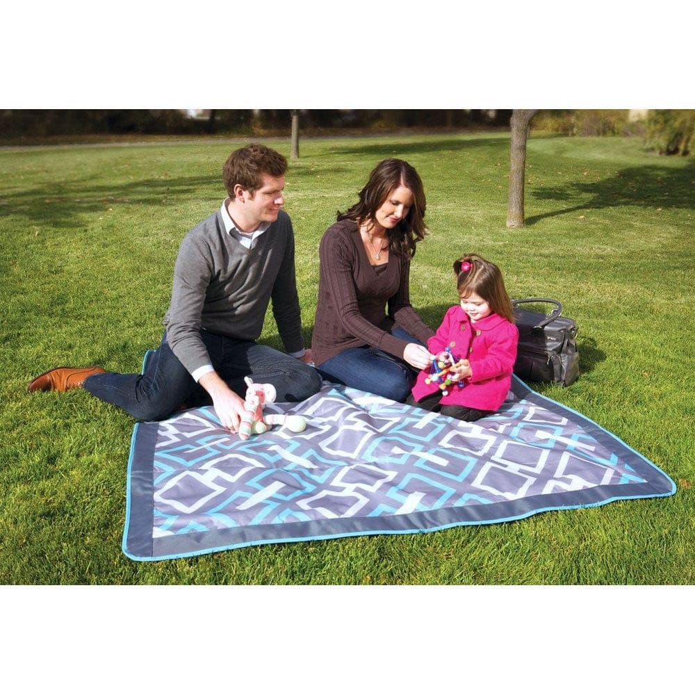 JJ Cole Outdoor Blanket in Grey Links -D - JEMGL