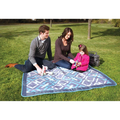 JJ Cole Outdoor Blanket in Grey Links -D - JEMGL