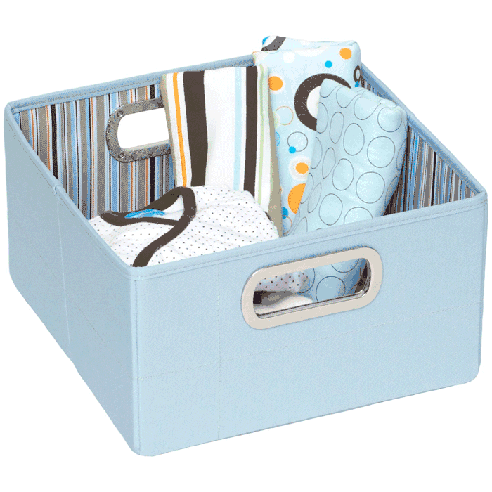 JJ Cole Storage Box 6.5" - Blue Stripe - DSBS