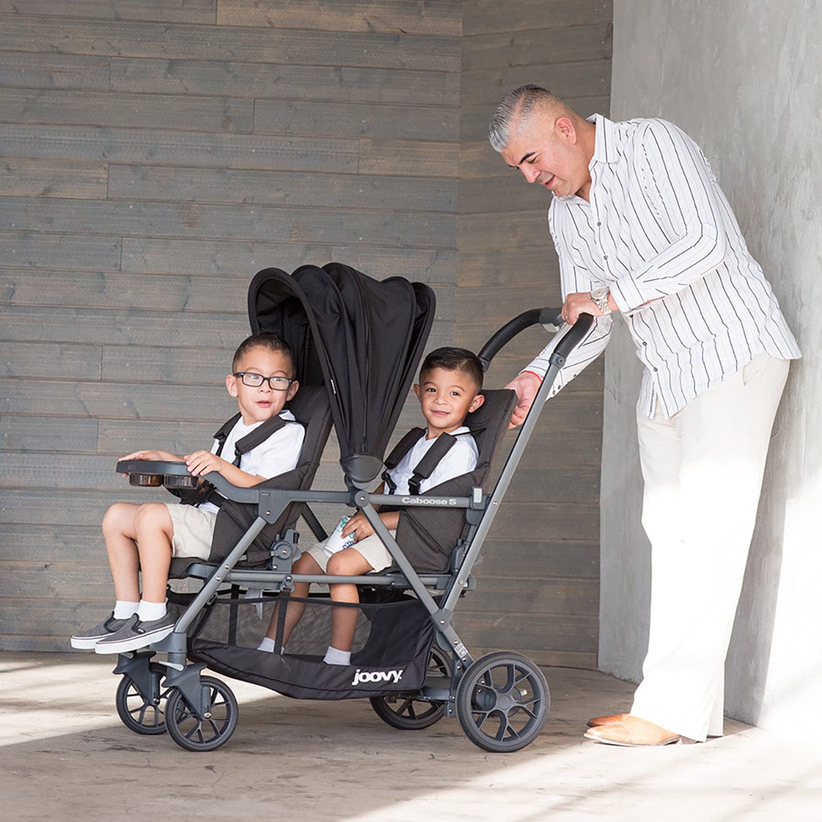 Joovy Caboose S Rear Seat - Black Melange - 9107-J