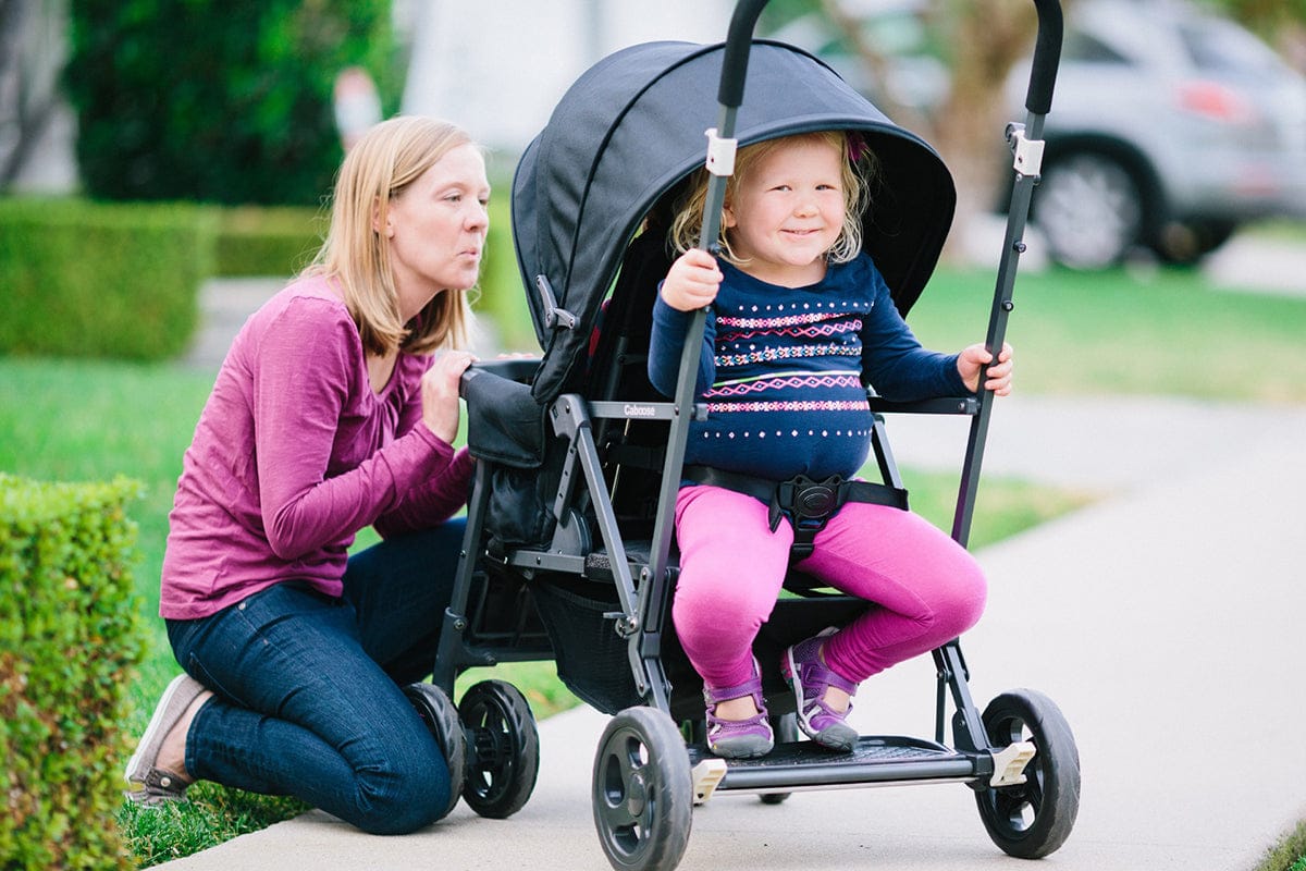 Joovy Caboose Too Sit And Stand Tandem Double Stroller - Graphite / Black - 8167-J