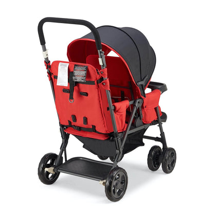 Joovy Caboose Too Sit And Stand Tandem Double Stroller - Graphite / Red - 8161-J