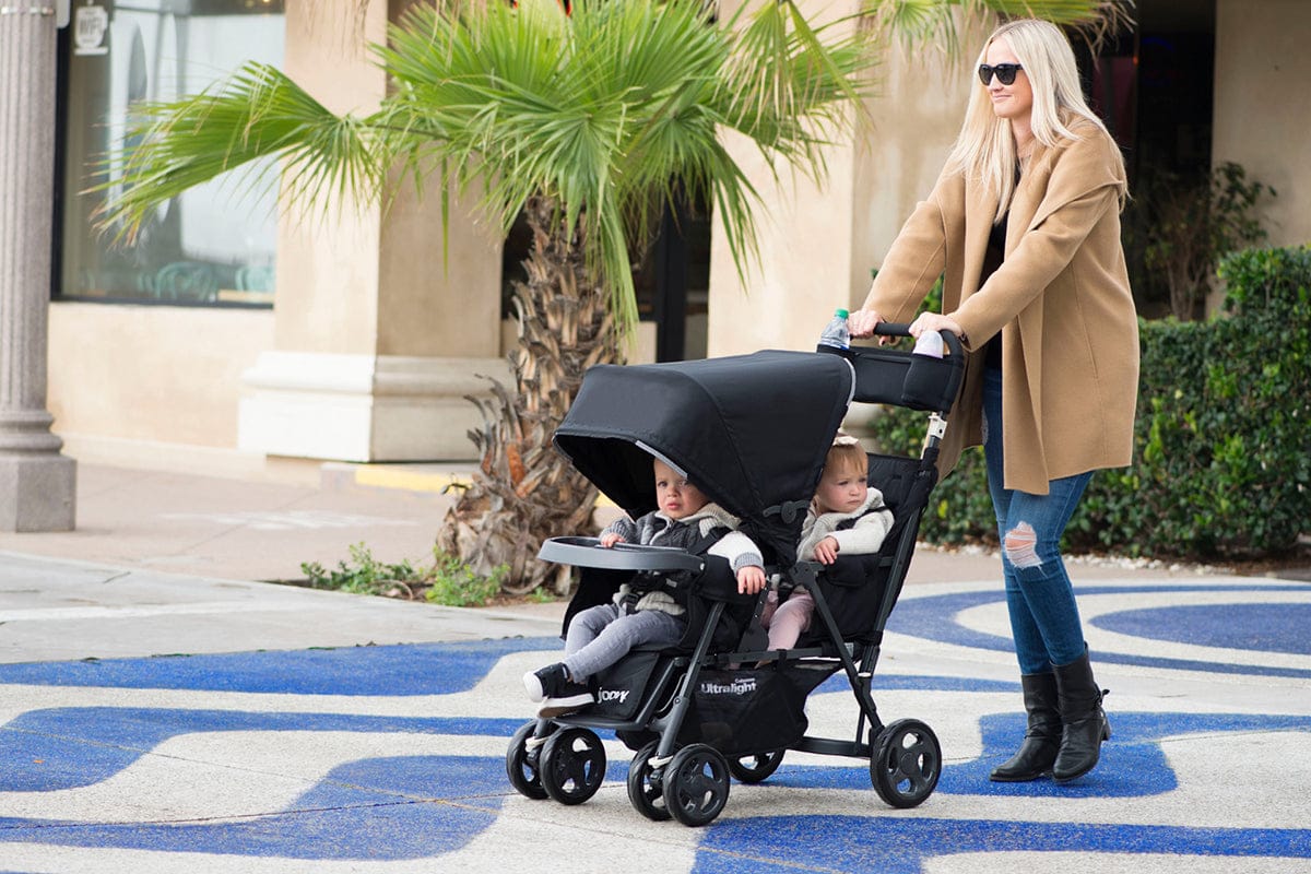 Joovy Caboose Too Ultralight Sit And Stand Tandem Double Stroller - Graphite / Black - 8177-J