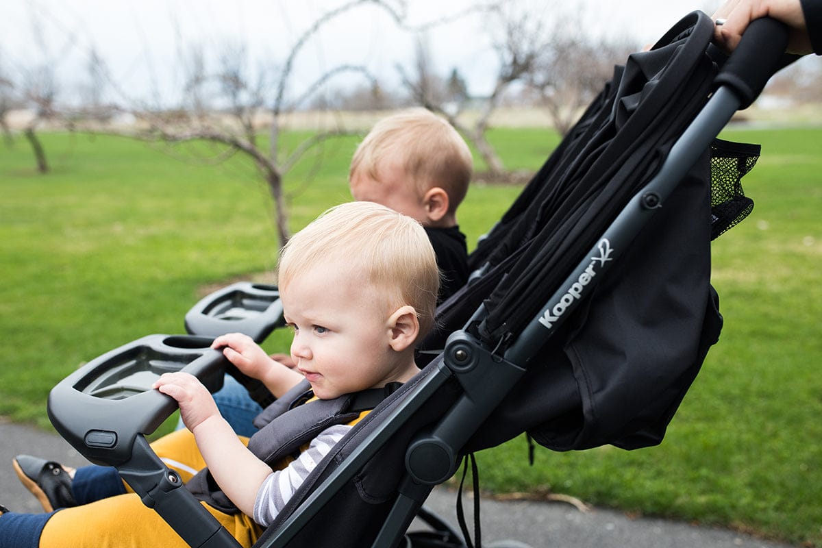 Joovy Kooper X2 Compact Double Stroller - Black