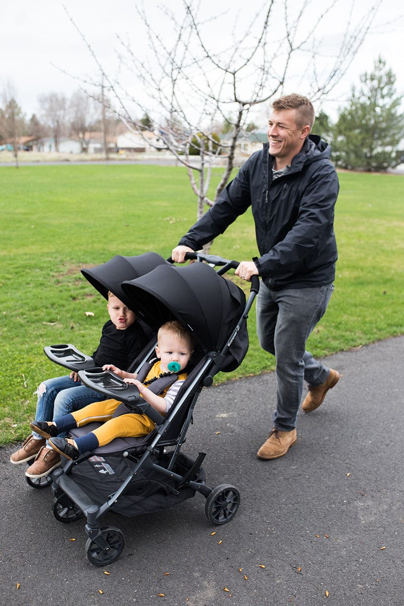 Joovy Kooper X2 Compact Double Stroller - Black