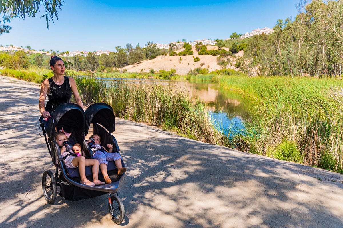 Joovy Zoom X2 Lightweight Jogging Side by Side Double Stroller - Forged Iron - 8269-J