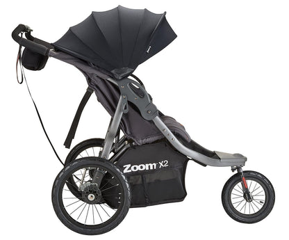 Joovy Zoom X2 Lightweight Jogging Side by Side Double Stroller - Forged Iron - 8269-J